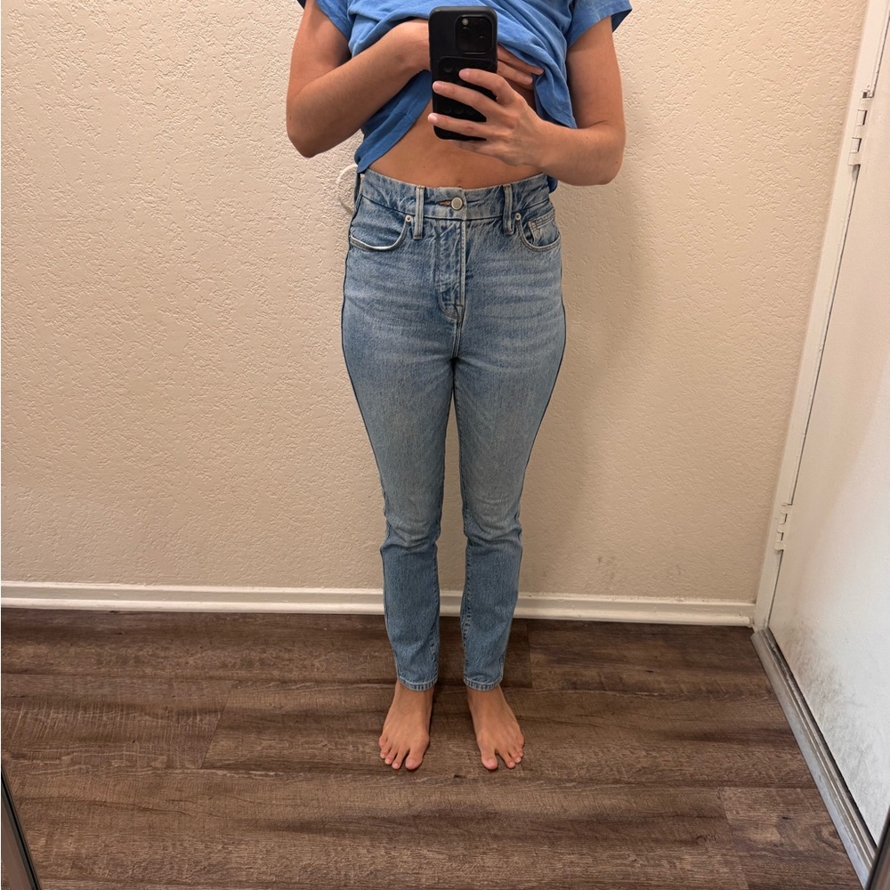 Good American High Rise Blue Jeans